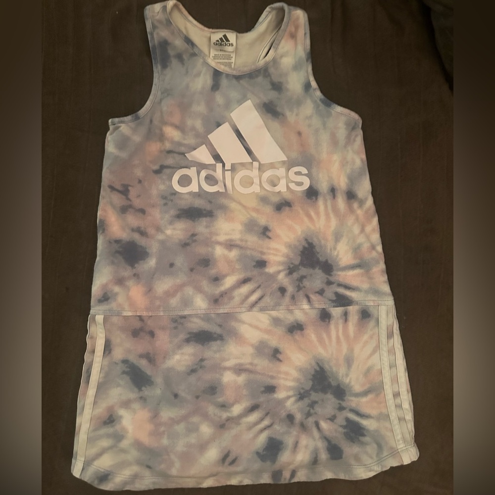 Adidas Tie Dye Sweater Tank Dress